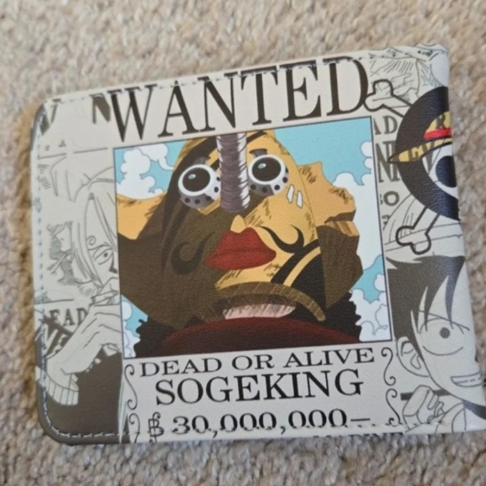 New one piece anime manga leather wallet